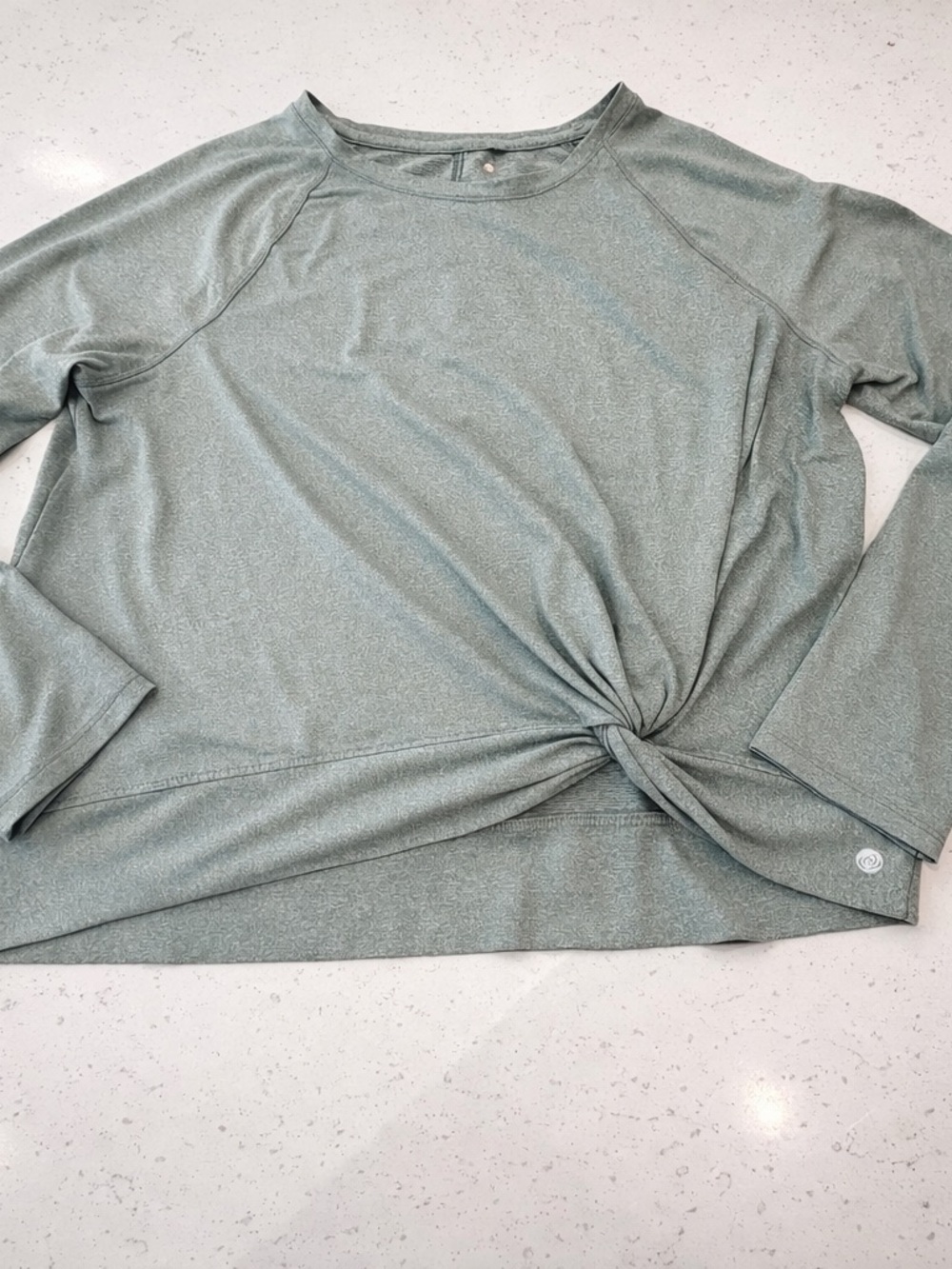 Apana Heathered Light Green Active Top